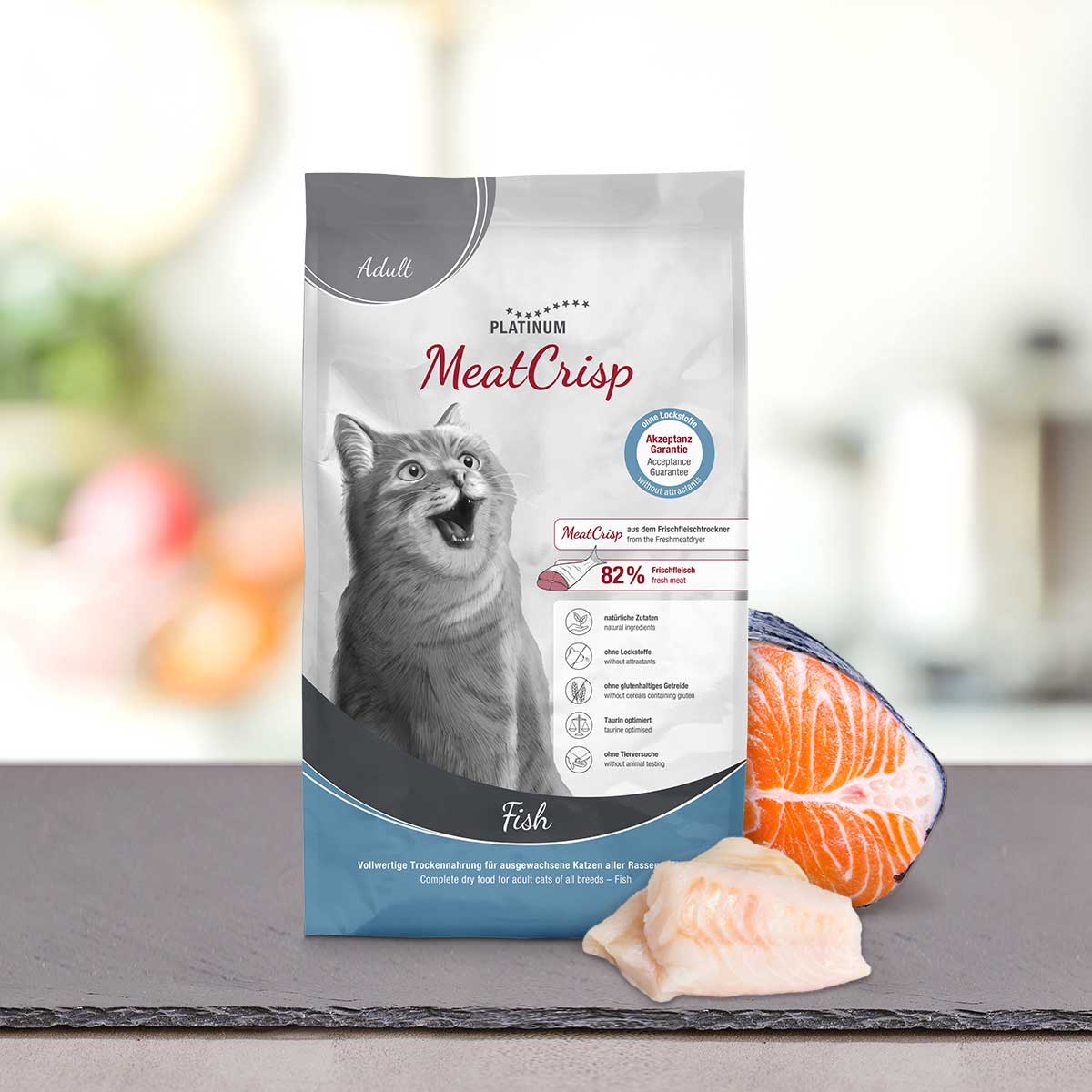 MeatCrisp Adult Fish, suha hrana za mačke