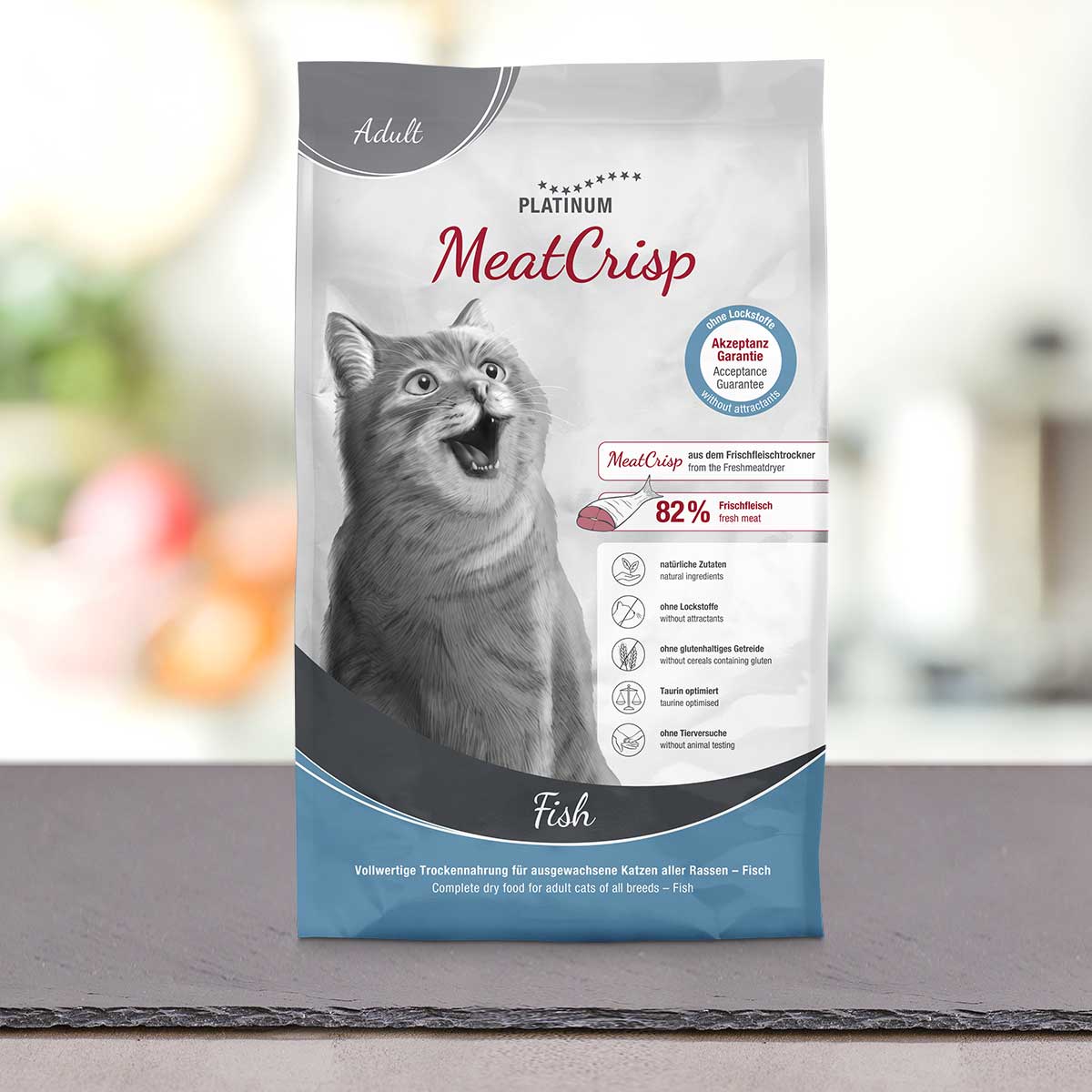 MeatCrisp Adult Fish, suha hrana za mačke